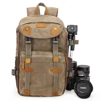 

2019 Fashion Camera Backpack Vintage Waterproof Photography Canvas Bag for Camera, Lens,Laptop and Accessories Travel Use