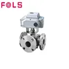 electric flange ball valve three way control valve