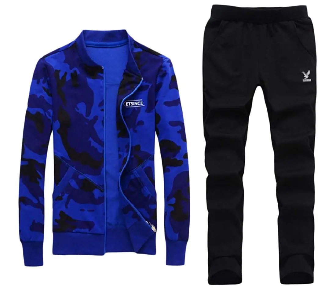 blue camo tracksuit womens