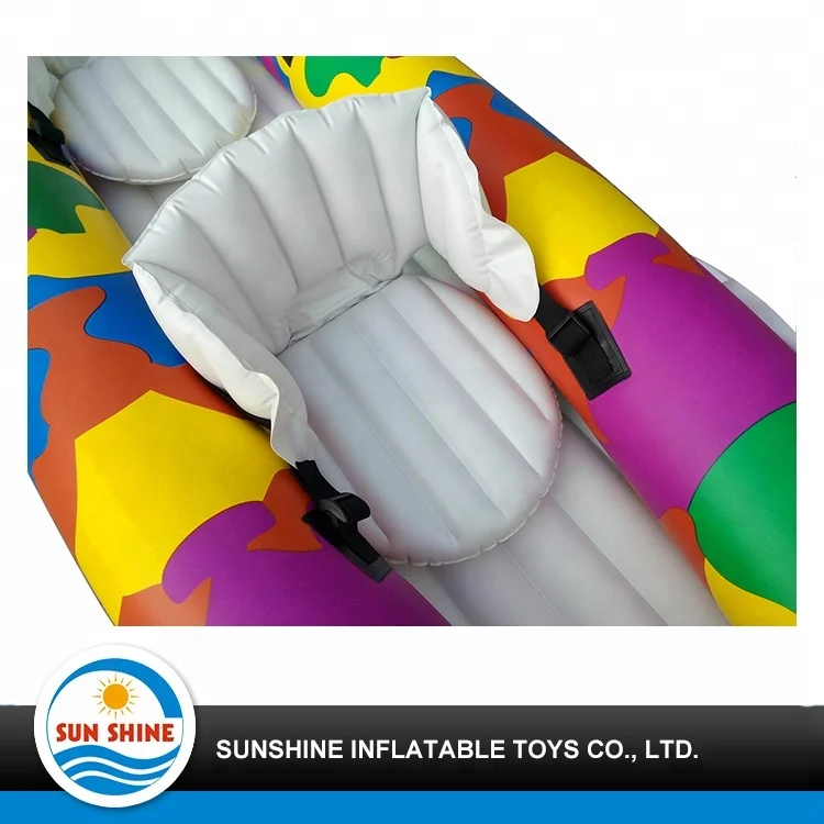 
Double inflatable toy canoe, 3 Person Inflatable fishing kayak 
