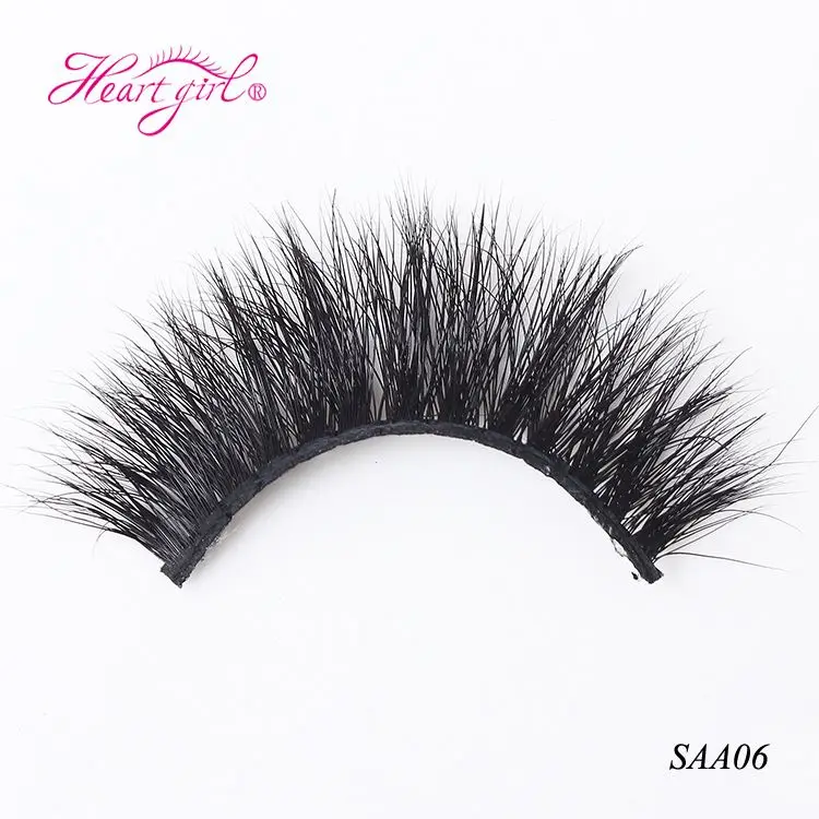 

Wholesale Own Brand Crossing 3D Mink Fur Hair Eyelashes, Natural black