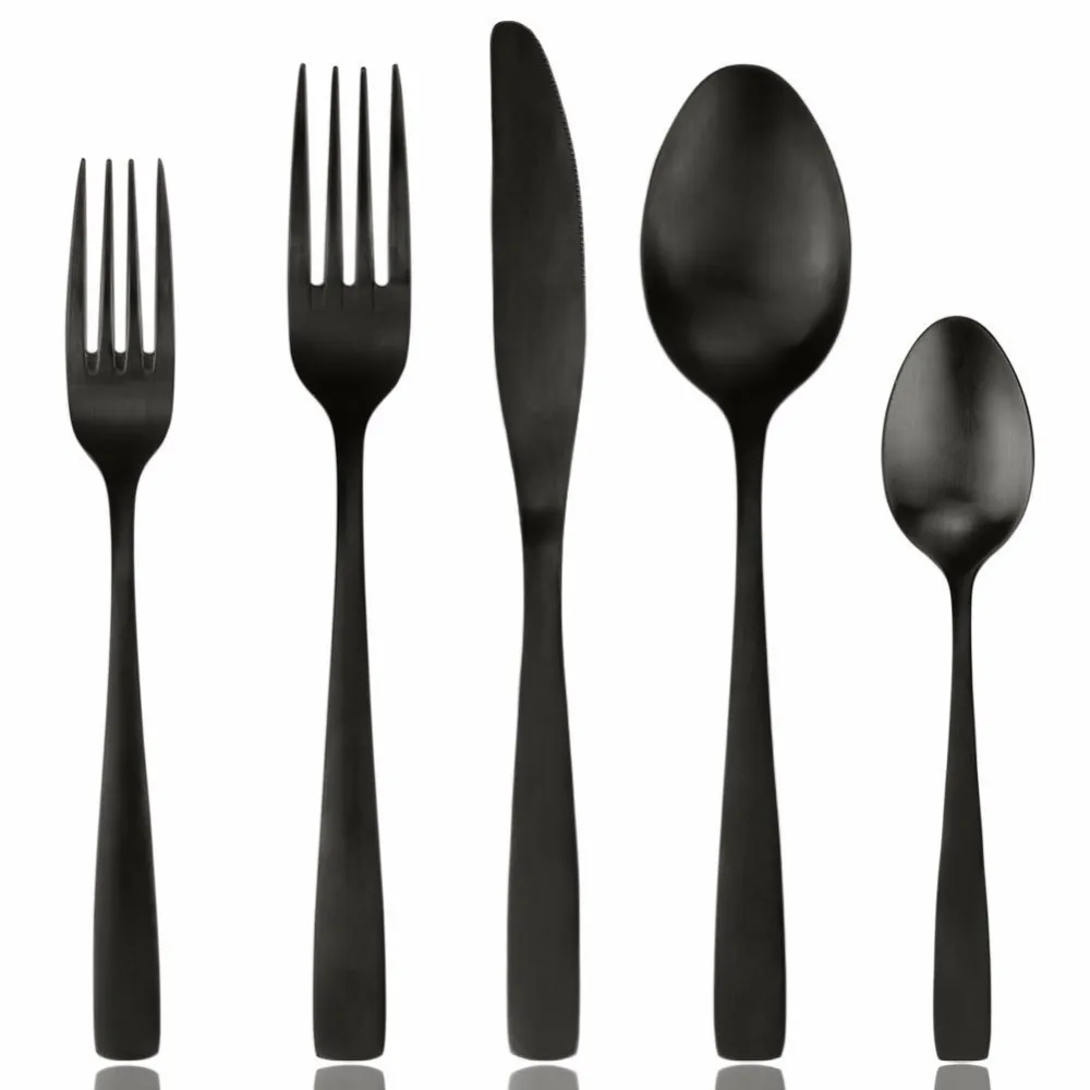 

Matte or Mirror Stainless steel titanium plated cutlery set, Copper;rose gold;champange gold;black..