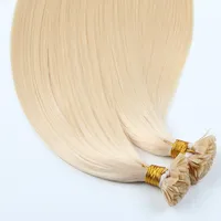 

Real remy Indian human hair extension wholesale keratin bonds flat tip blonde hair extension