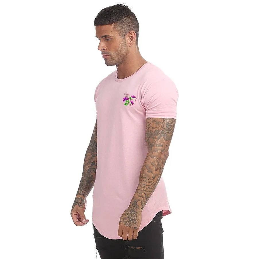 mens curved tee