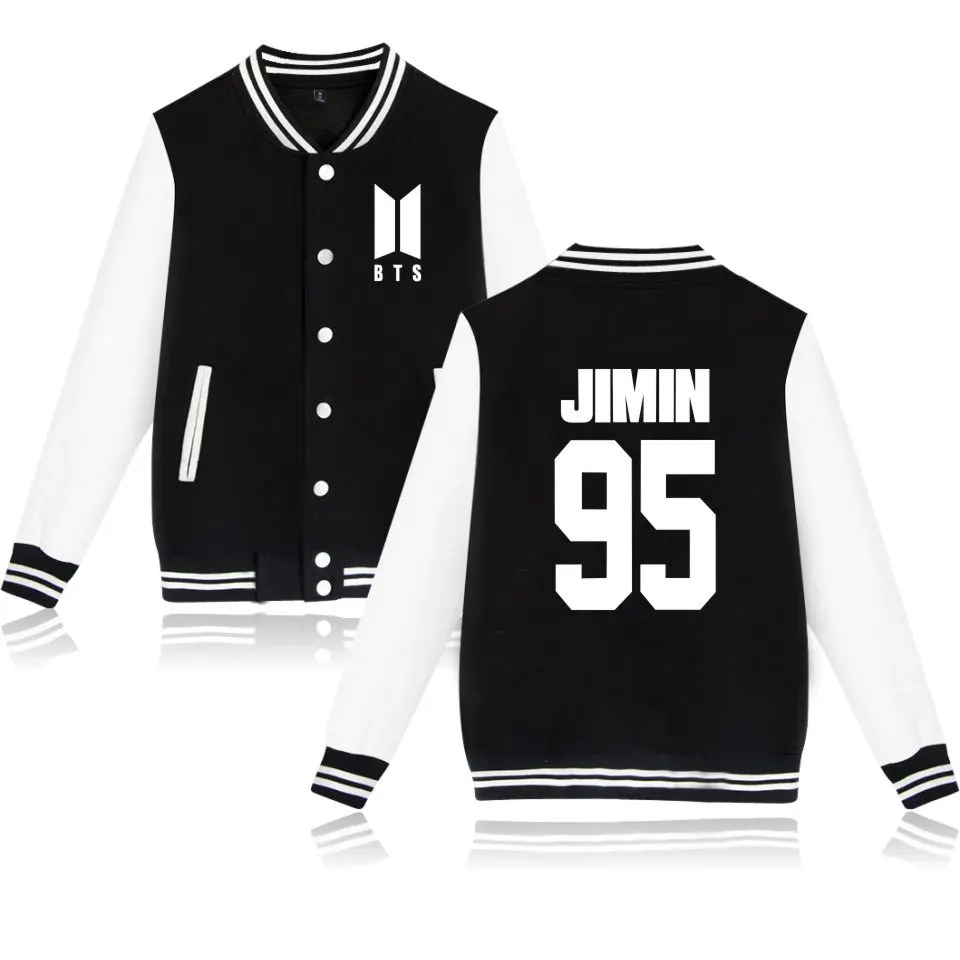 

Kpop BTS JIMIN Custom Hoodies Men Women Unisex Baseball Clothing, N/a