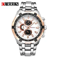 

Wholesale Curren Watch Men Luxury Brand Men's Business Quartz Chronograph Stainless Steel Wrist Watch 8023