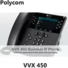 Twelve-line, Performance VoIP Desk Phone VVX 450 Polycom with Color Display