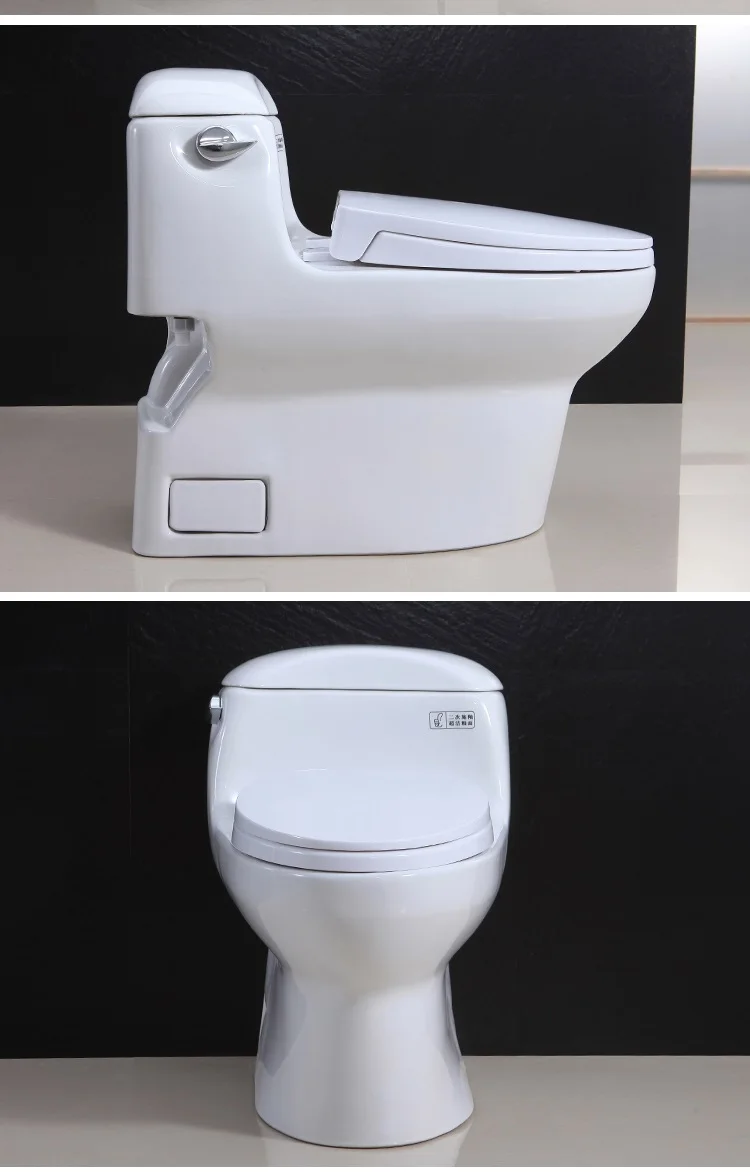 high quality luxury bathroom one piece toilet set factory price Siphonic jet flushing saving water toilet water closet
