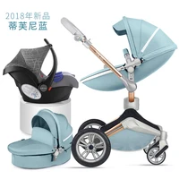 

Free shipping Aluminium Hotmom baby stroller 3 in 1 baby carriage with car seat for baby