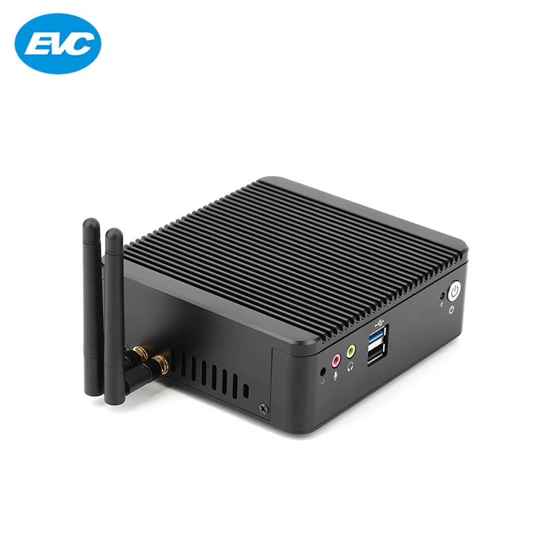 

Quad Core 2M Cache mini pc fanless computer with two LAN