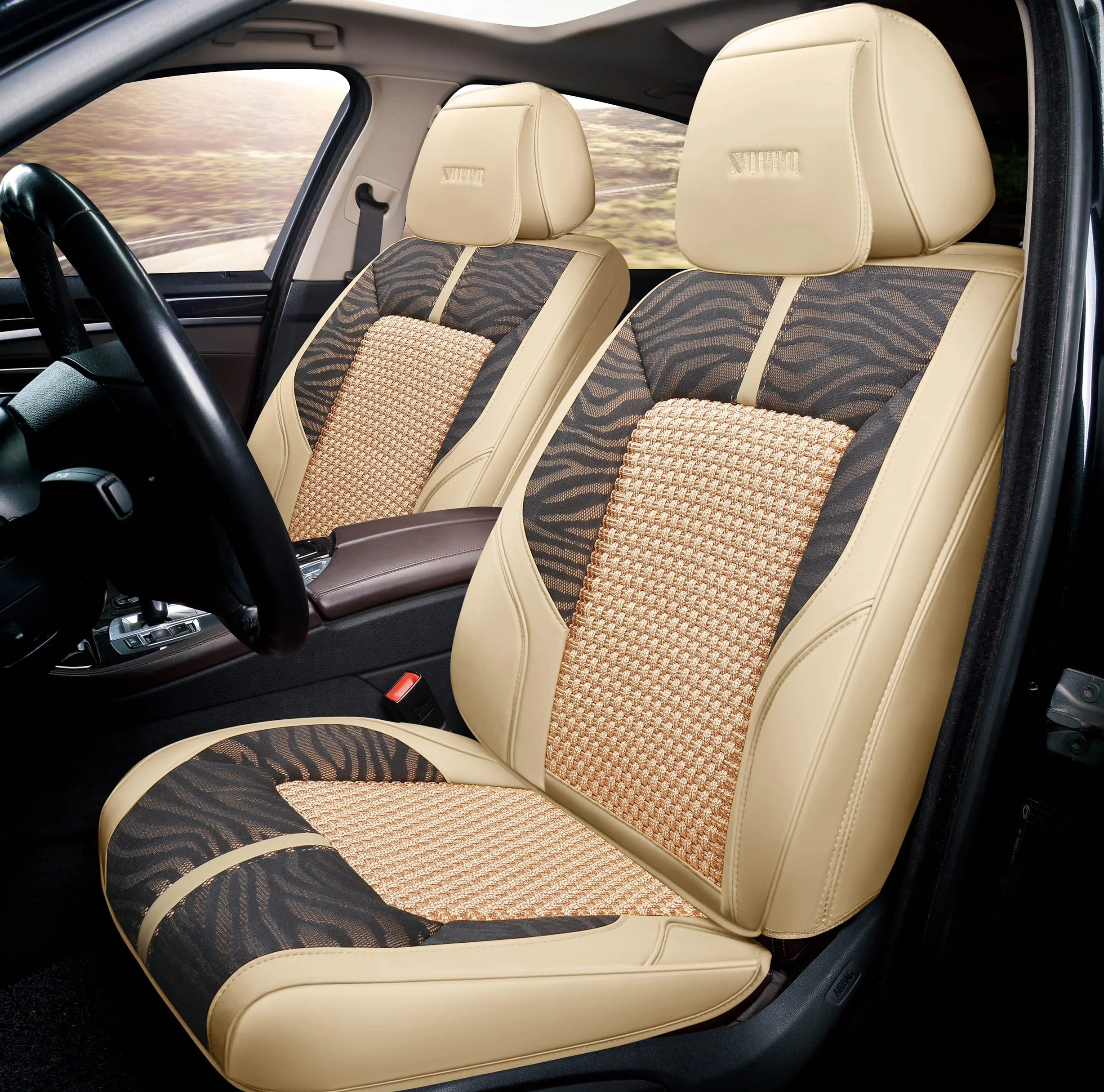 
Hot sale full set type Universal size leather car seat cover with car seat back 