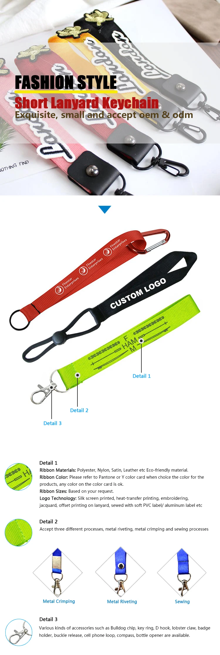 Wholesale Colorful Printed Custom Hand Wrist Straps Keychain Short Lanyard - Buy Key Chain ...