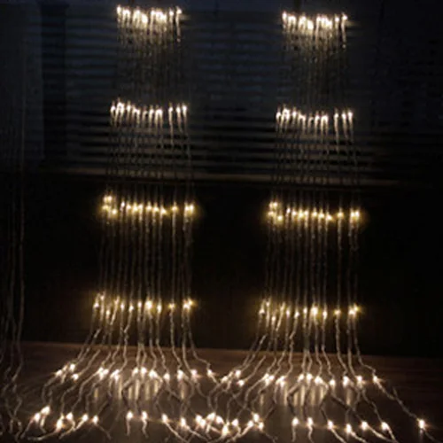 3x3M 320LED Waterproof Meteor Shower Rain LED String Waterfall Lights