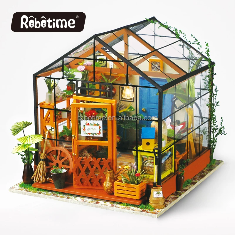 

Robotime Rolife 3D Wooden Puzzle DG104 Cathy's Flower House Kit DIY miniature Doll House