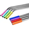 Silicone Drinking Tips and Silencers Comfort Tips Cover For Metal Straws