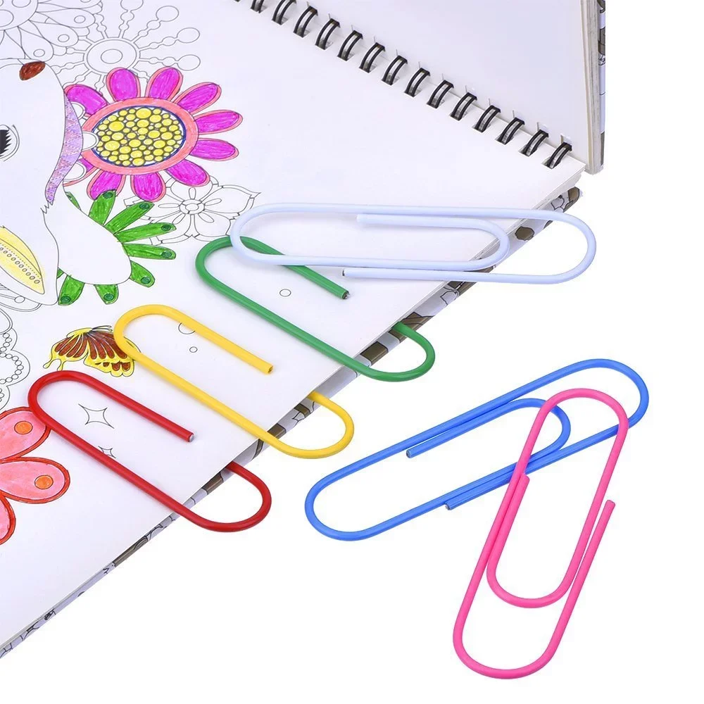 Paper Clips Medium And Jumbo Size Assorted Colors Buy Assorted Colors
