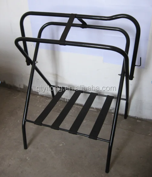 

horse saddle rack/saddle stand/foldable saddle stand, Black