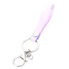 Promotional Gifts PVC Wrist Strap Bag Charm Holographic Phone Case Wallet key chain