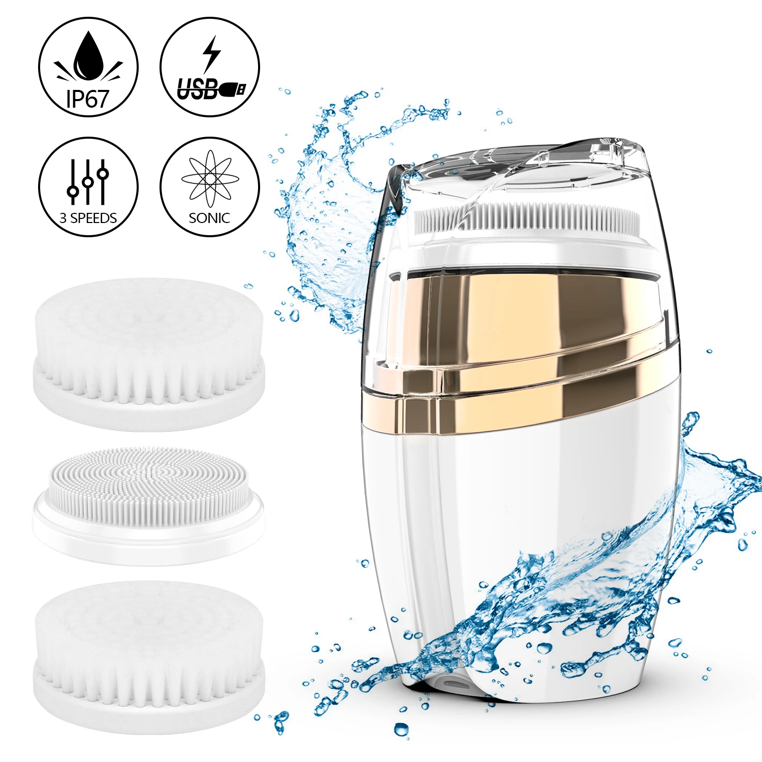 

Amazon Best Selling Sonic Facial Brush for Face Deep Cleansing