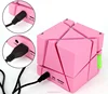 Best sale Portable led square cube oem mini wireless speaker light