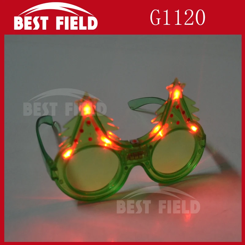 Led 6pcs Light Christmas Tree Christmas Funny Glasses Buy Christmas