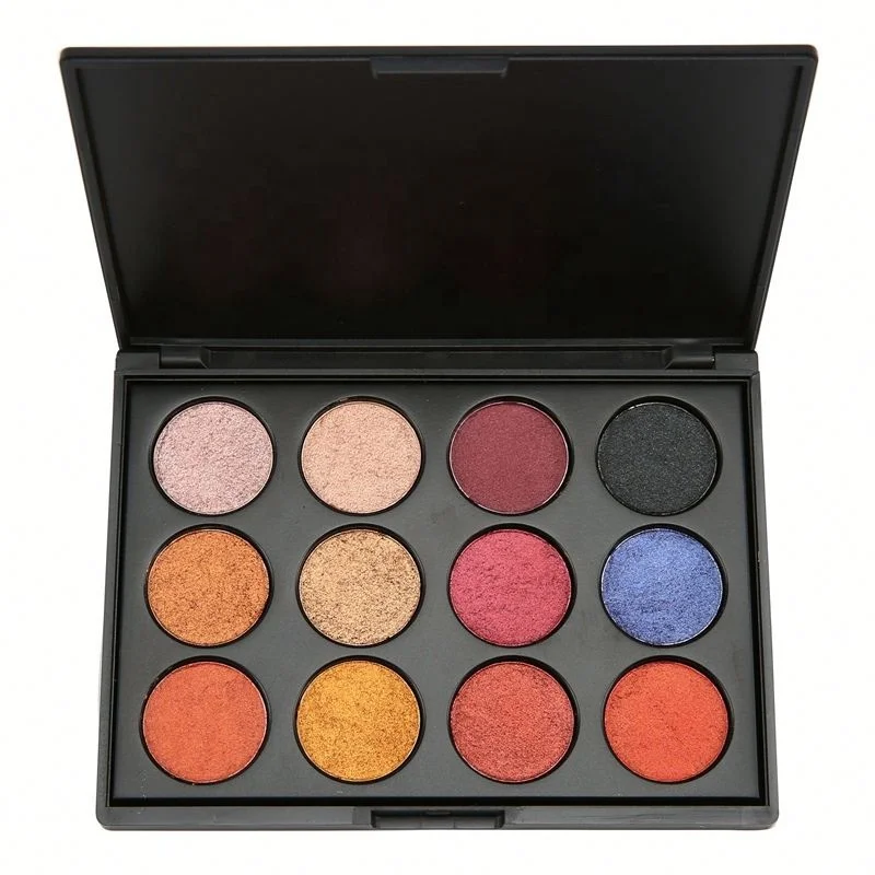 

OEM Cosmetic Makeup 12 Colors High Pigment Eyeshadow Palette For Eye Makeup