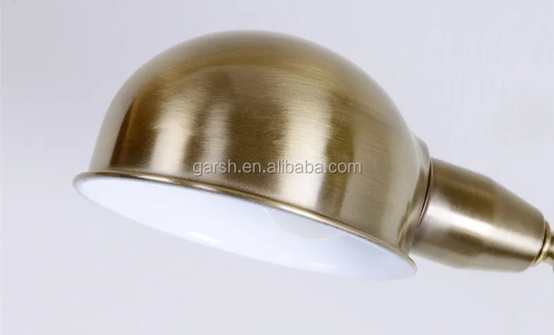 swing arm iron reading table lamp