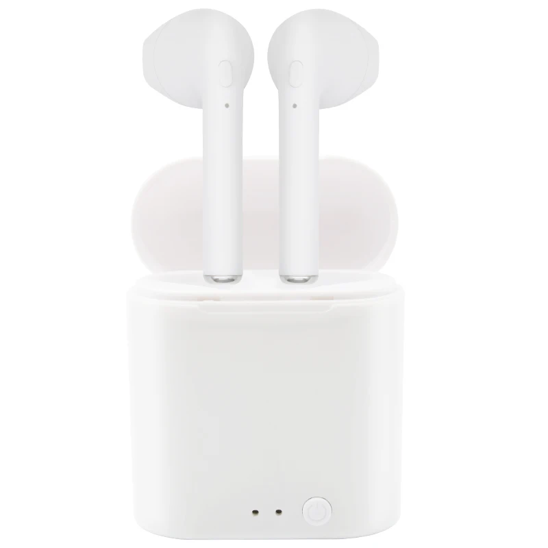 

I7 Mini Earphone Wireless Earphones TWS Dual Earphones Earbuds with Charging Case, White