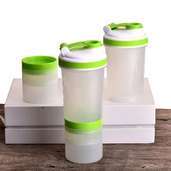 shaker bottle with storage compartment