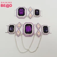 

2019 New Design Plating Crystal Jewelry Rhinestone Bikini Connectors Forgarment