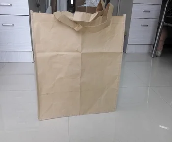Fsc Brown Warp Weft Kraft Sack Paper Bag
