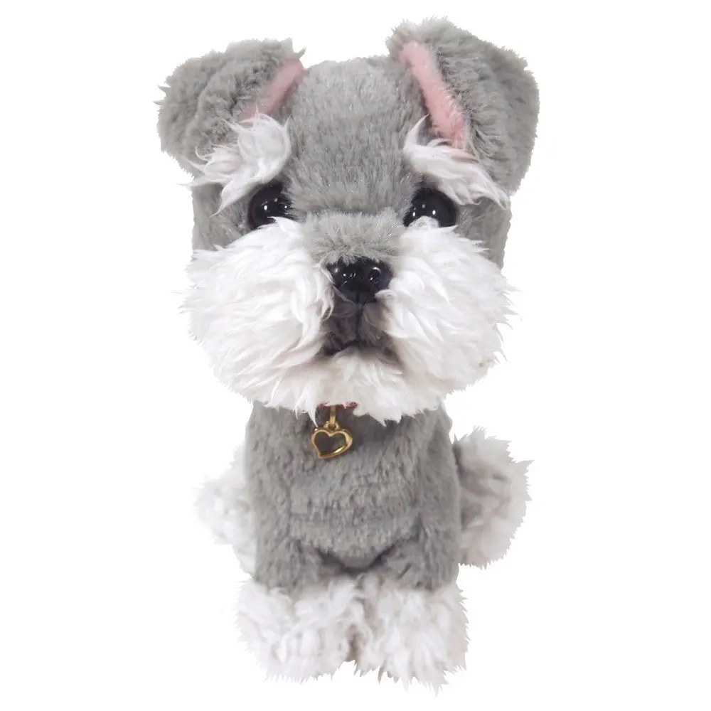 gray schnauzer stuffed animal