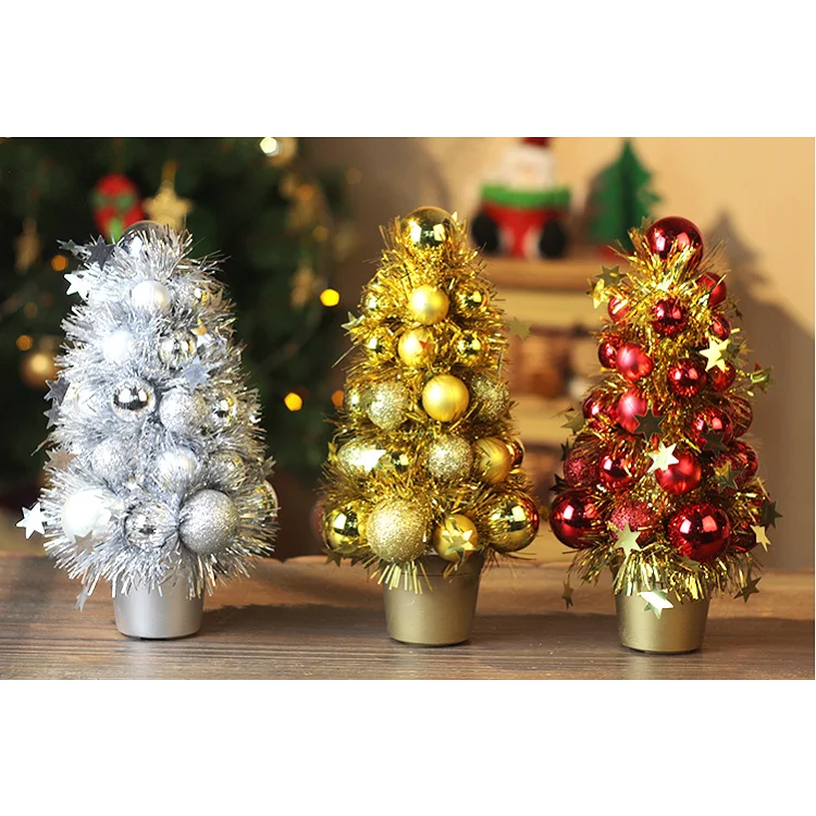 Decorated Artificial Plastic Mini Table Top Christmas Tree - Buy Table ...