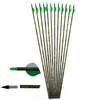 Archery Carbon Arrows Camo Arrow 30" Shaft OD 7.6mm With Nocks For DIY Compound / Traditional Bow