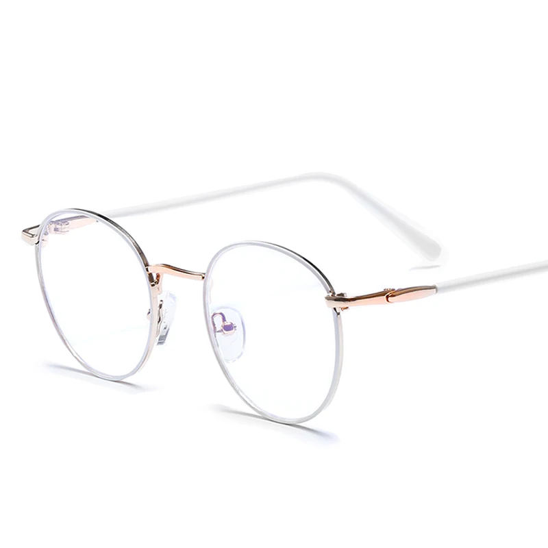 

JR9765 new design blue ray filter computer glasses round metal spectacle frames 2021