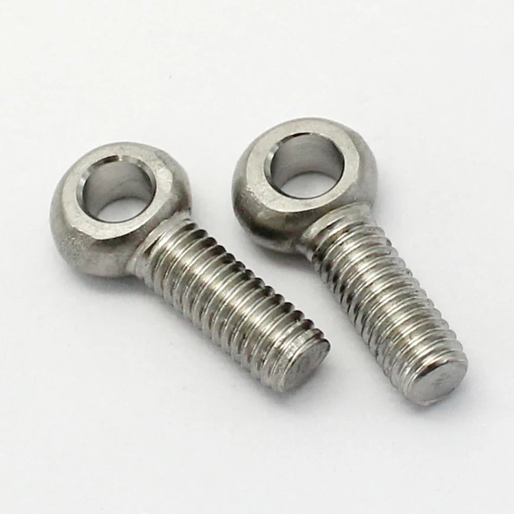 
GB798 DIN444 High quality eye bolt wing hinge screw articulated anchor flat head fish eye bolt forged eye bolt 