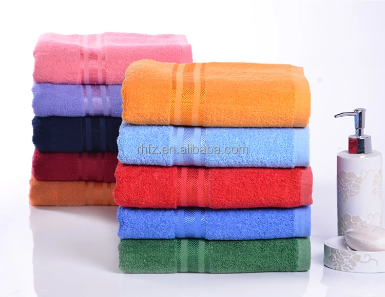 Bright Solid Color Bath Towel 100 Cotton 21s Bath Towel Buy Cotton