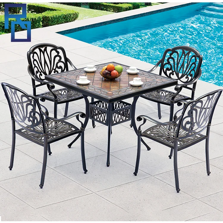 Best Indoor Furniture Cast Aluminum Garden Chair And Table - Buy Cast