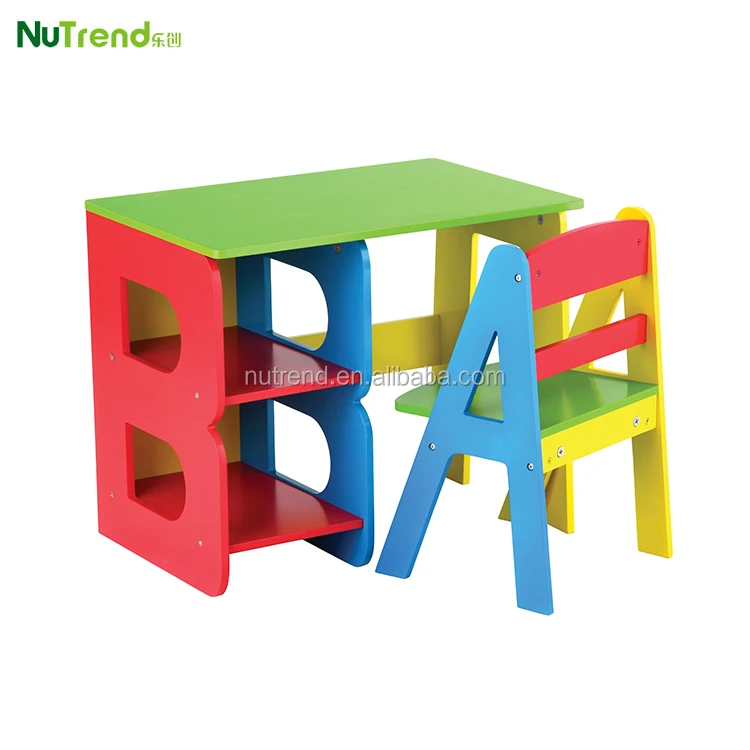 The Newest Kids Wood Table Set Children S Table Study Desks And