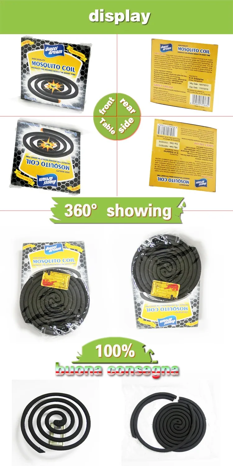 sweet dream Sprial black mosquito coil natural anti mosquito coil