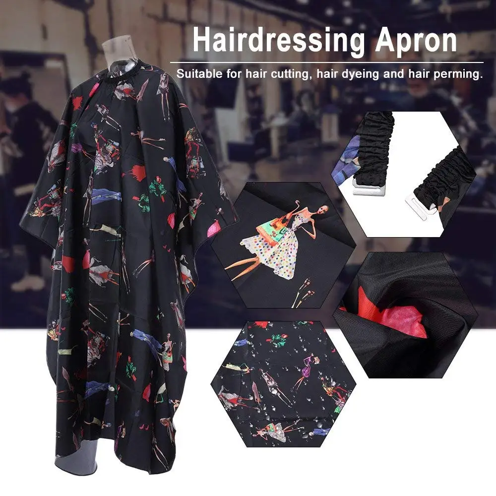 
Wholesale Custom Barber Hairdressing Apron Waterproof Salon Cape Hair Cutting Apron 