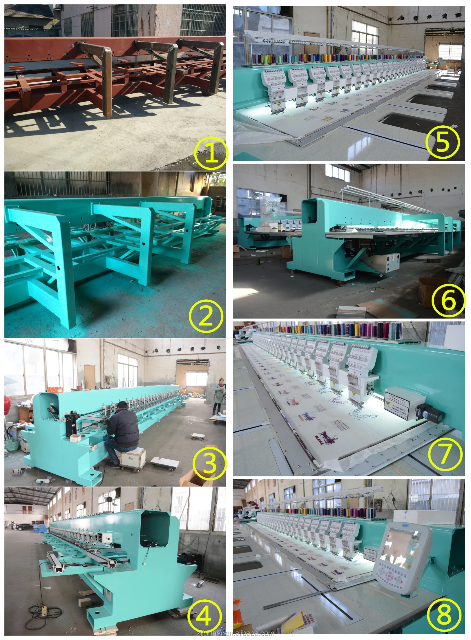 604+4 Flat And Taping Embroidery Machine Independent Cording Embroidery