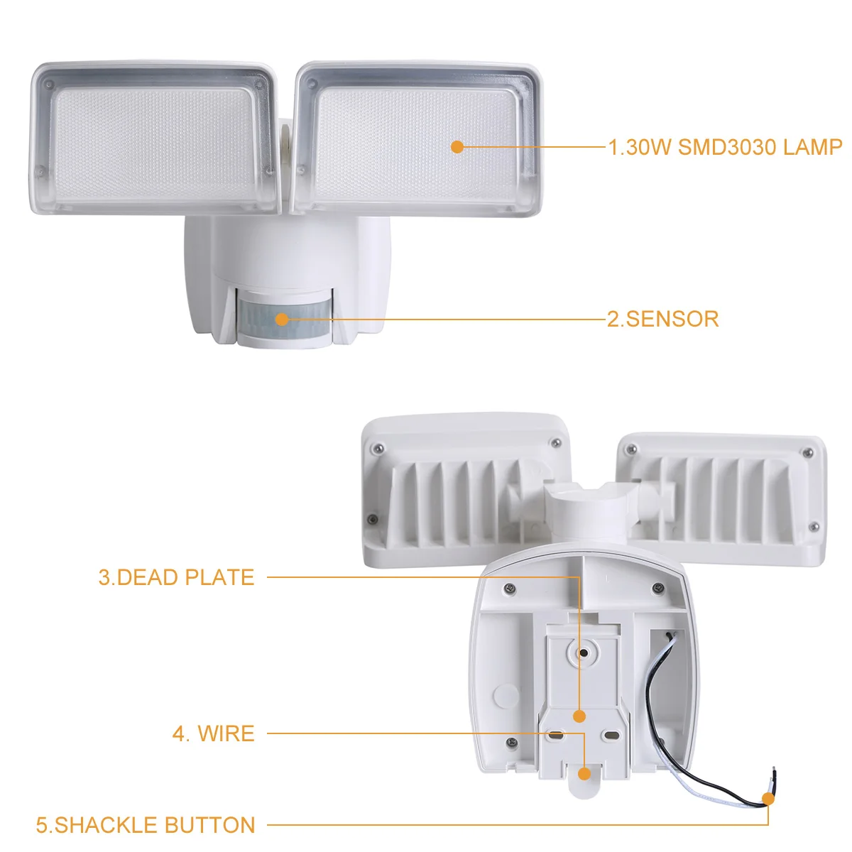 Hot selling led battery operated flood light led security sensor light