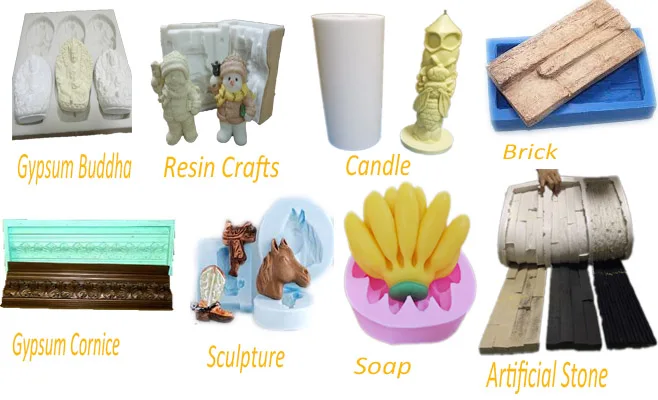 Candle mold making liquid silicone rubber with good hardness