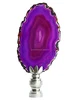 Agate slice lamp finials/fan lamp pull parts hardware use for portable lamps 4.0 inches height