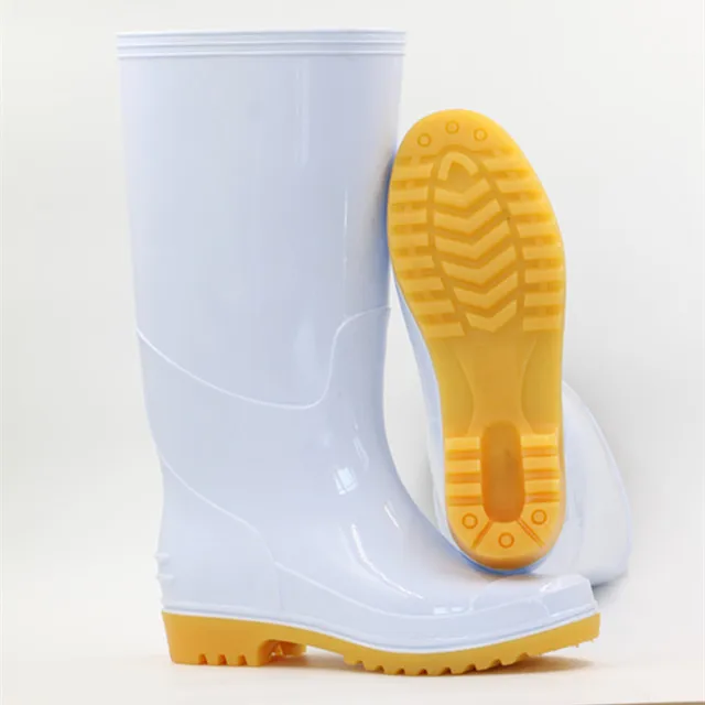 

Wholesale Adult Oil Resistant Food Industry Gumboots Waterproof White PVC Rain Boots for Men, Requirement
