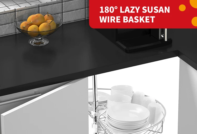 180 Circle Magic Corner Lazy Susan Revolving Kitchen Corner