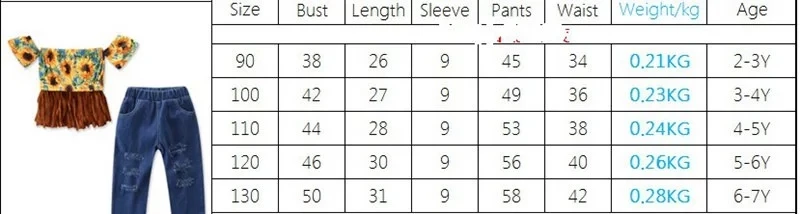 sunflowers kids clothing set