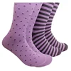 Make Your Own Design Breathable Mens Combed Cotton Socks, Wholesale Striped Dots Style Custom Made Men's Striped Socks