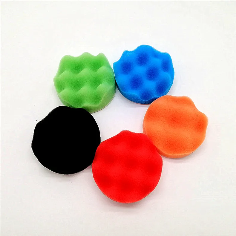 
Hot Sale 4 pack 3 Inch hook and loop polishing pad cutting foam pads car polish kit set 